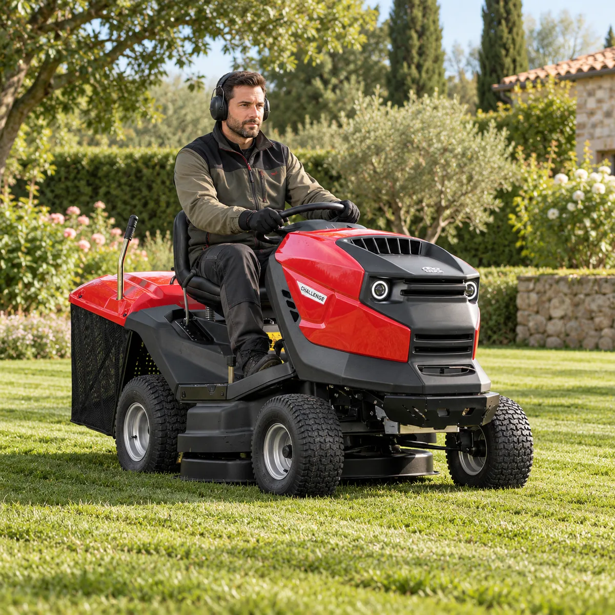 Tractor cortacésped SECO Challenge AJVI 92 cm · recogedor 300 L — foto 4