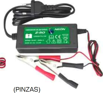 Cargador de Baterias Z-50 para Baterias Pastores Electricos con Pinzas — foto 2