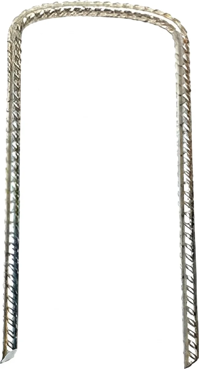 Blister 10 Unidades Clavos en U Grafilado 8x15 Cms