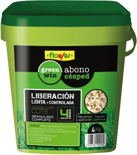 Abono Cesped Liberacion Lenta 4 Meses 4 Kg