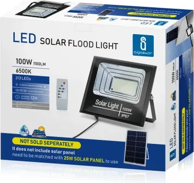 Foco Led con Panel Solar 100W — foto 2
