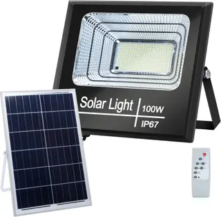 Foco Led con Panel Solar 100W