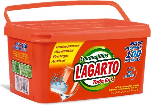 Lavavajillas Maquina 100 Uds Todo En Uno Largarto