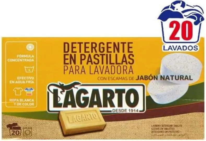 Pastilla Detergente Jabon Concentrado 20 Dosis — foto 2