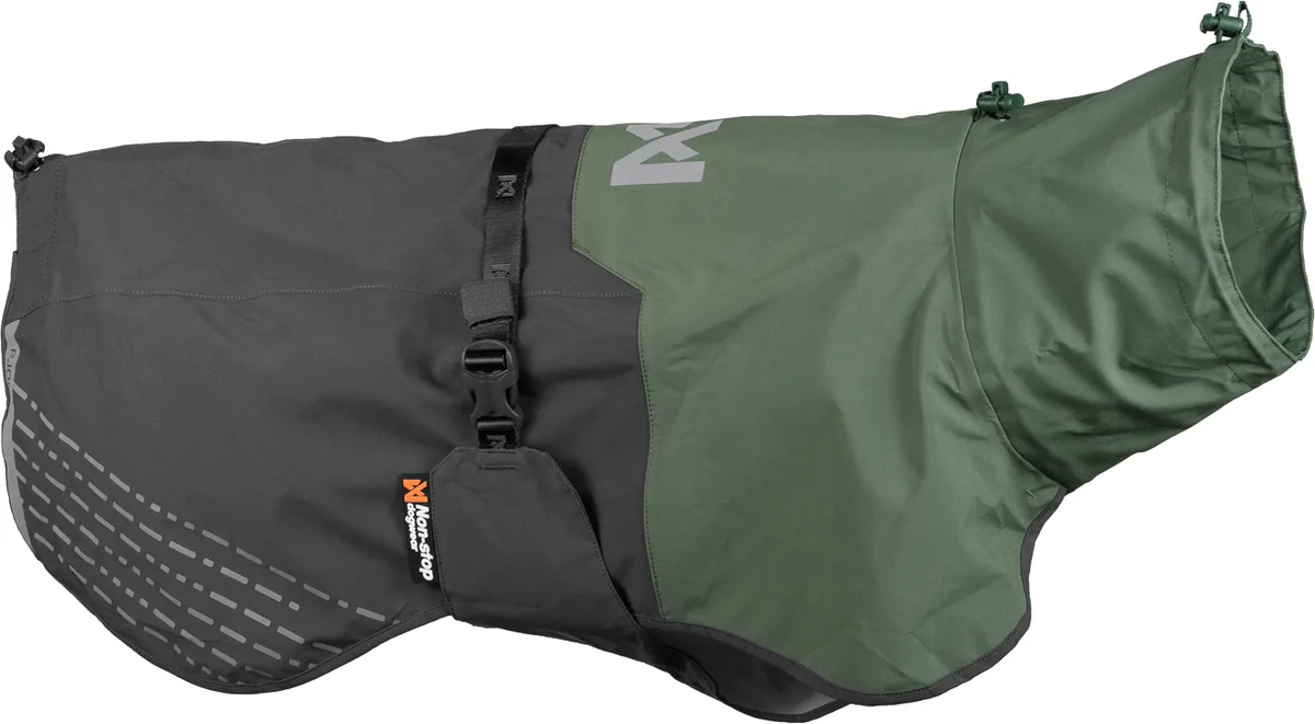 Chubasquero perros Fjord raincoat verde/gris talla 40