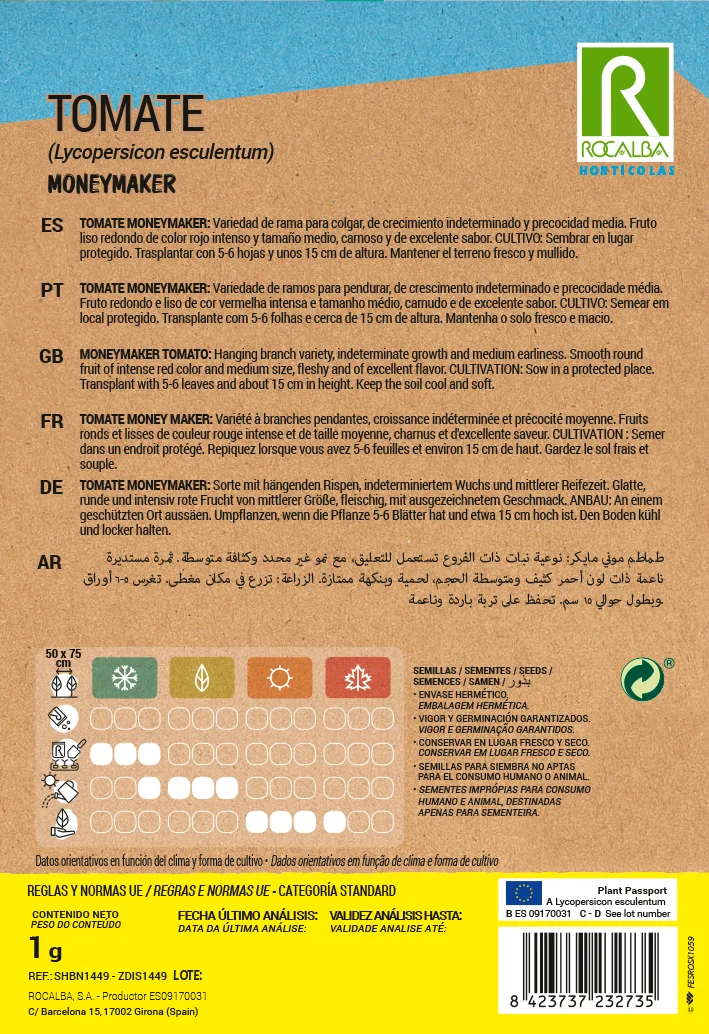 Semilla Tomate Moneymaker — foto 3