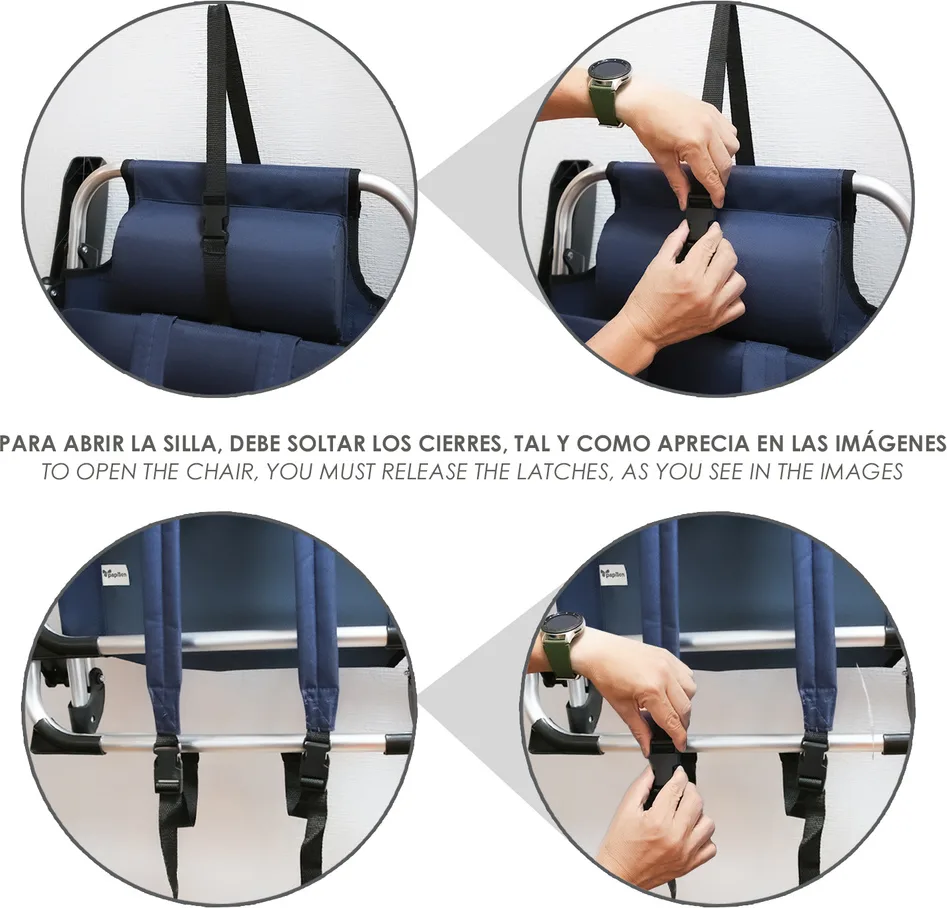 Silla de Playa Mochila con Bolso Isotermico — foto 4