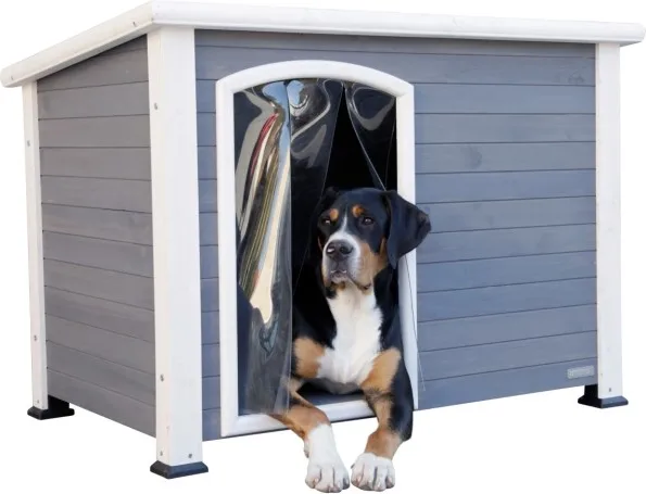 Caseta de Perro Kenny Gris 113x77x81