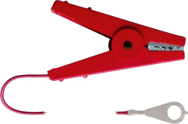 Cable Cerca con Pinza Rojo Clavija — foto 2