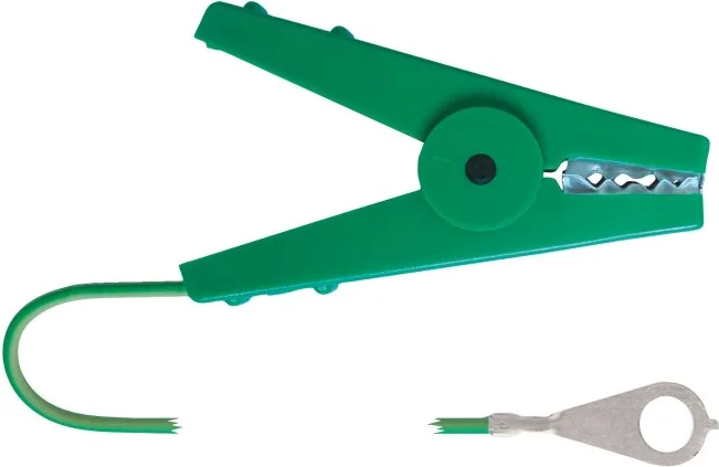 Cable Cerca con Pinza Verde Clavija — foto 2