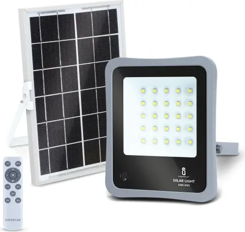 Foco Led con Panel Solar 50W 6500K