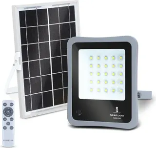 Foco Led con Panel Solar 50W 6500K