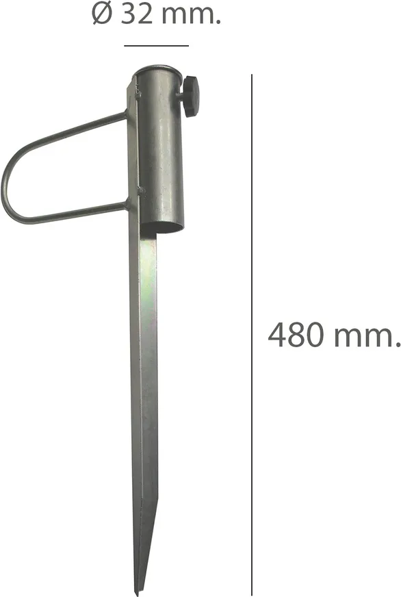 Pincho sombrilla metalico 41 cm — foto 2