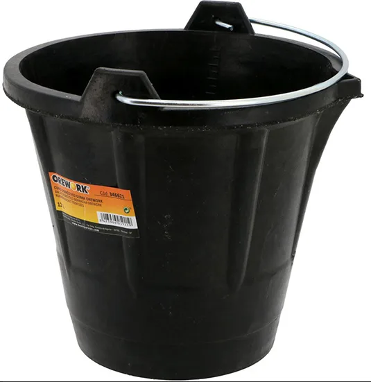 Cubo domestico de goma 12L