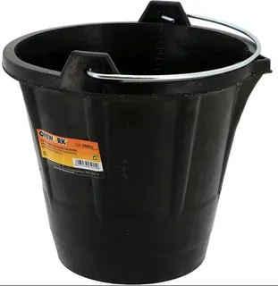 Cubo domestico de goma 12L