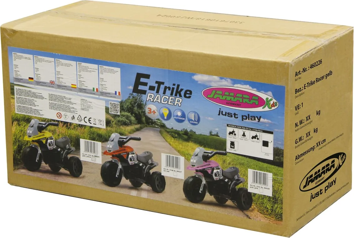 Quad Infantil Ride-on E-Trike Racer Amarillo 6V — foto principal