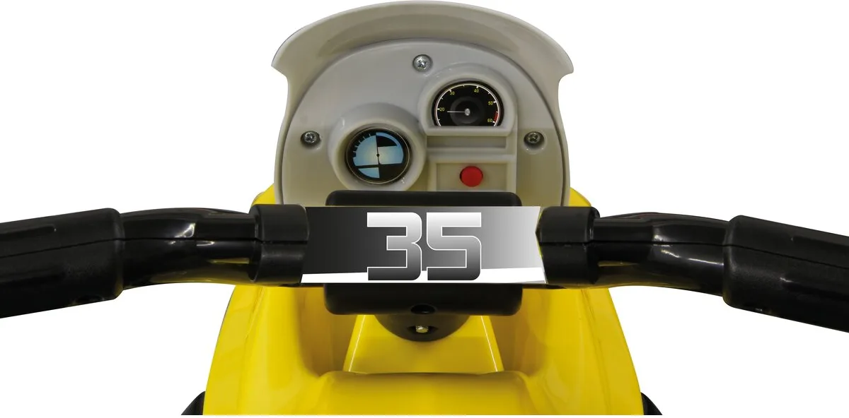 Quad Infantil Ride-on E-Trike Racer Amarillo 6V — foto 5