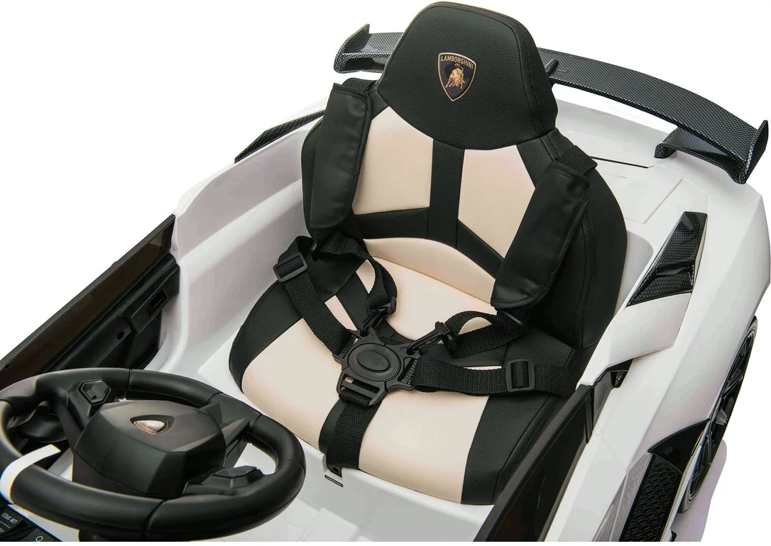 Coche Electrico Lamborghini Aventador SVJ Blanco 12V 2,4GHz — foto 12