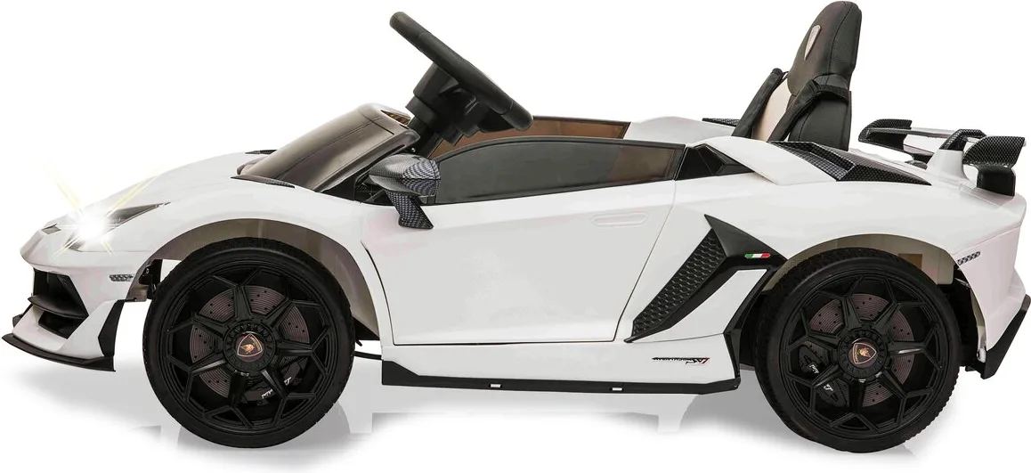 Coche Electrico Lamborghini Aventador SVJ Blanco 12V 2,4GHz — foto 10