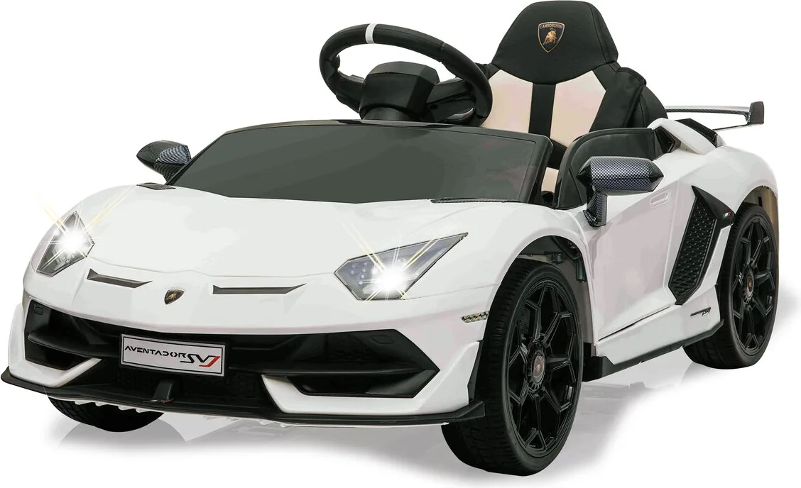 Coche Electrico Lamborghini Aventador SVJ Blanco 12V 2,4GHz — foto 7