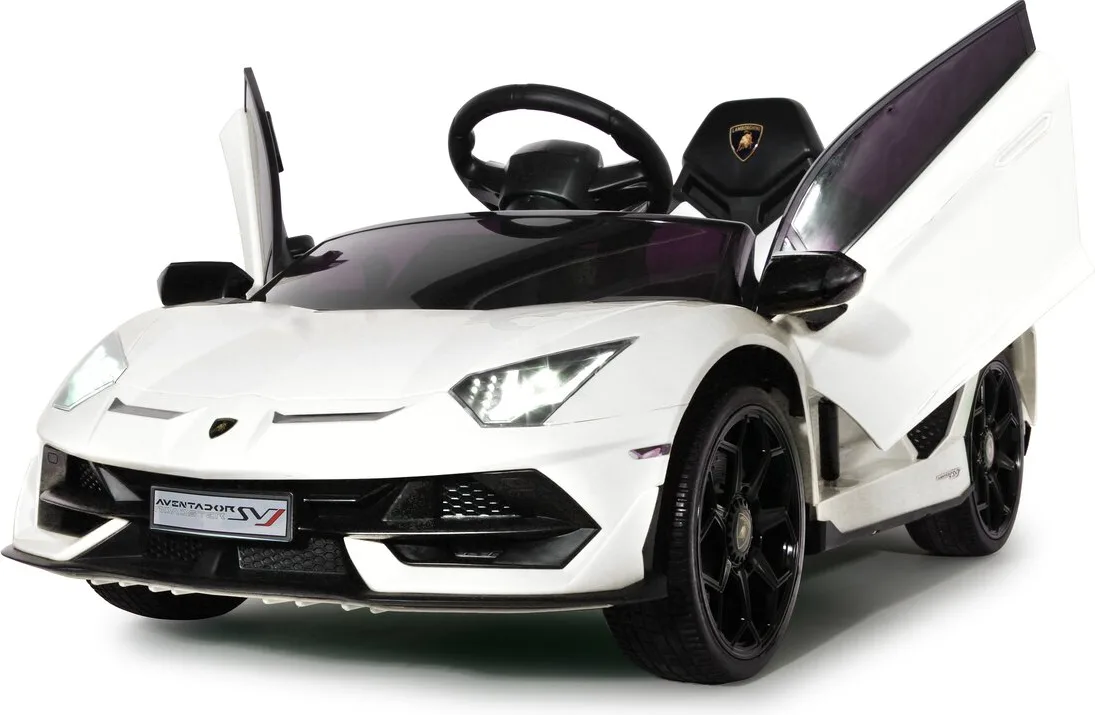 Coche Electrico Lamborghini Aventador SVJ Blanco 12V 2,4GHz — foto 8