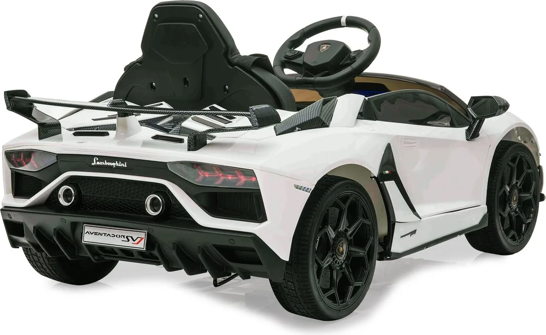 Coche Electrico Lamborghini Aventador SVJ Blanco 12V 2,4GHz — foto 9