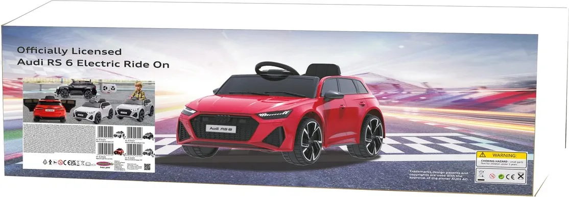 Coche Infantil Ride-on Audi RS 6 2,4GHz Gris 12V — foto 4