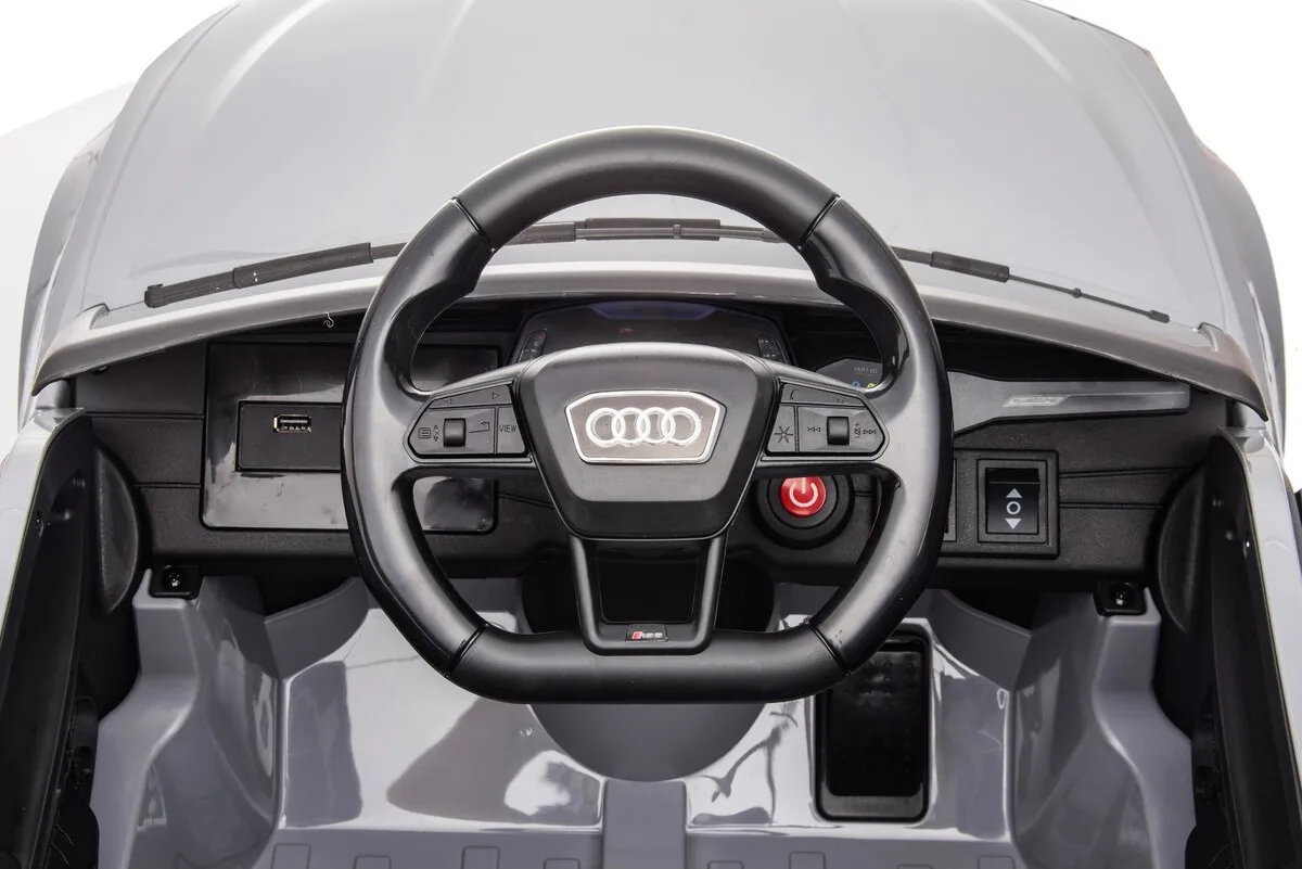 Coche Infantil Ride-on Audi RS 6 2,4GHz Gris 12V — foto 3
