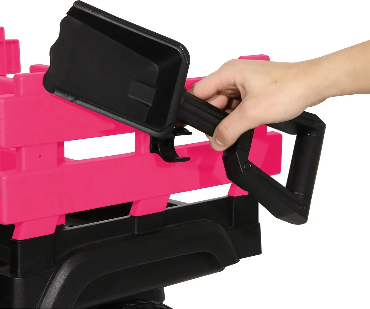Tractor electrico infatil Ride-on Tractor Super Load con remolque rosa12V — foto 7