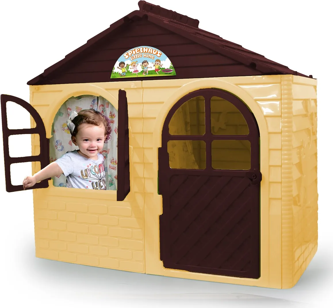 Casita de Juegos Jardin Little Home Beige — foto 10