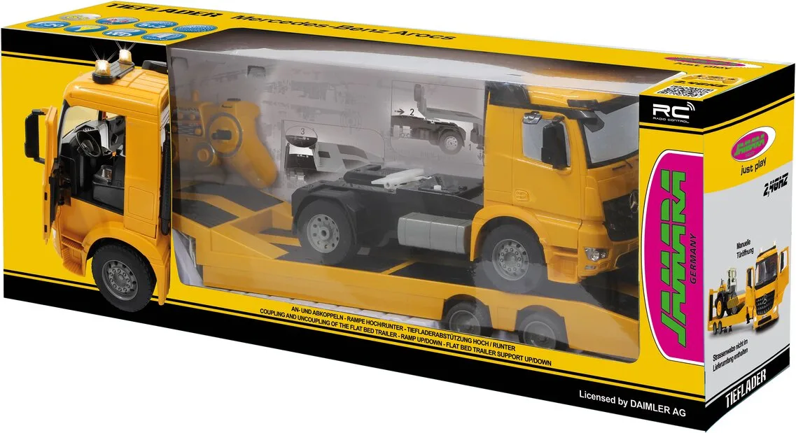 Camion Remolque Teledirigido de Plataforma Mercedes-Benz Arocs 1:20 2,4GHz — foto 5