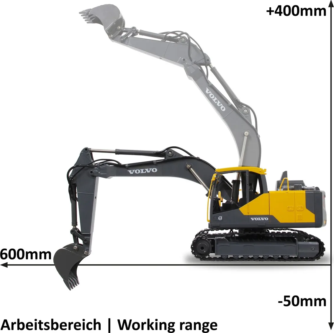 Excavadora Volvo Radio Control  EC160 1:20 2,4ghz — foto 2