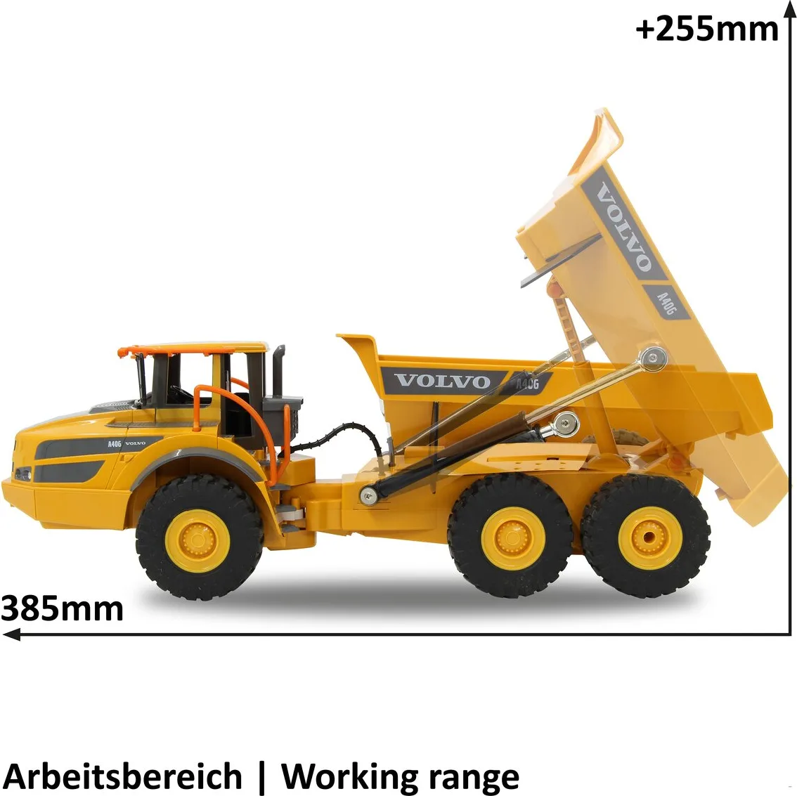 Camion Volquete Radio Control Volvo A40G 1:20 2,4GHz — foto 8