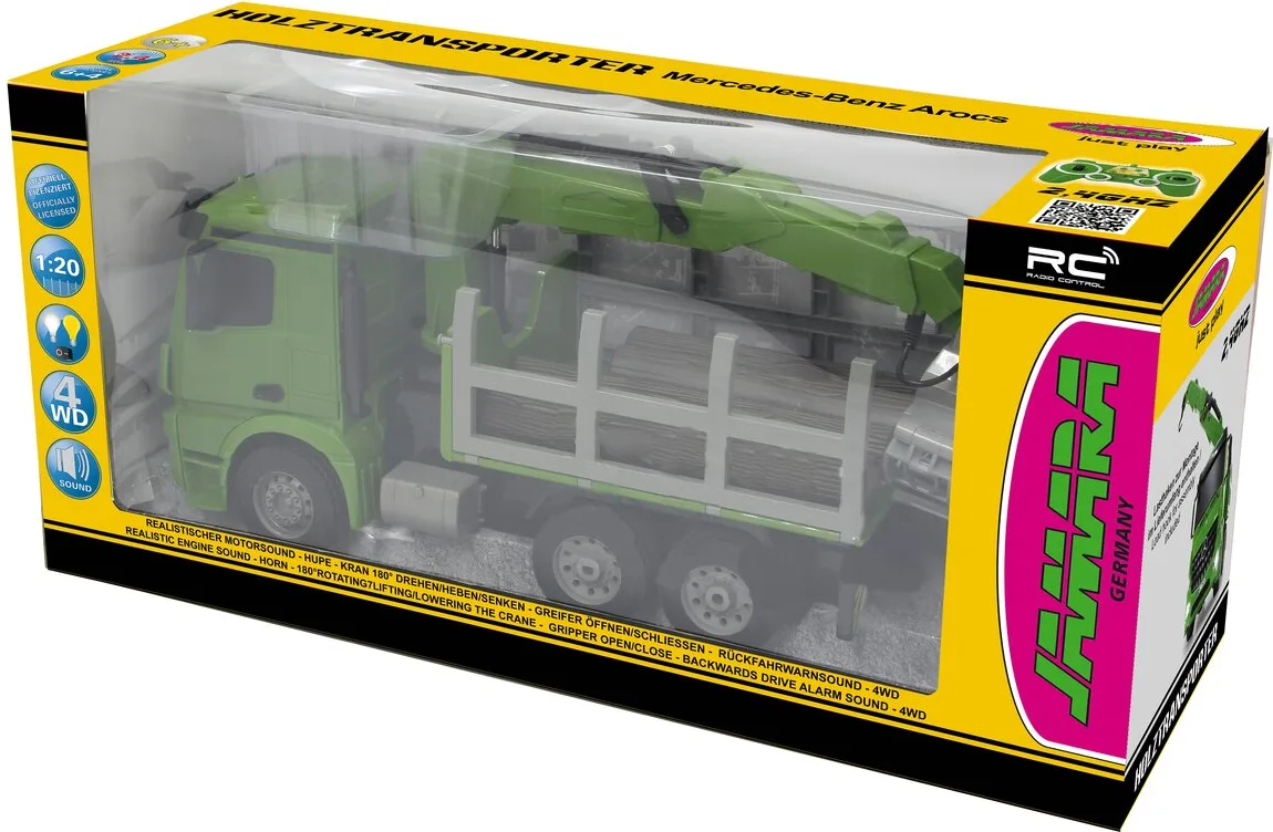 Camion Transportador de Madera Mercedes-Benz Arocs 1:20 2,4GHz — foto 4