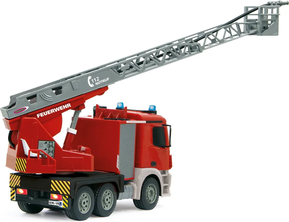 Camion Bomberos Radio Control Mercedes-Benz Antos con Rociador Agua Escalera 1:20 2,4GHz — foto 10