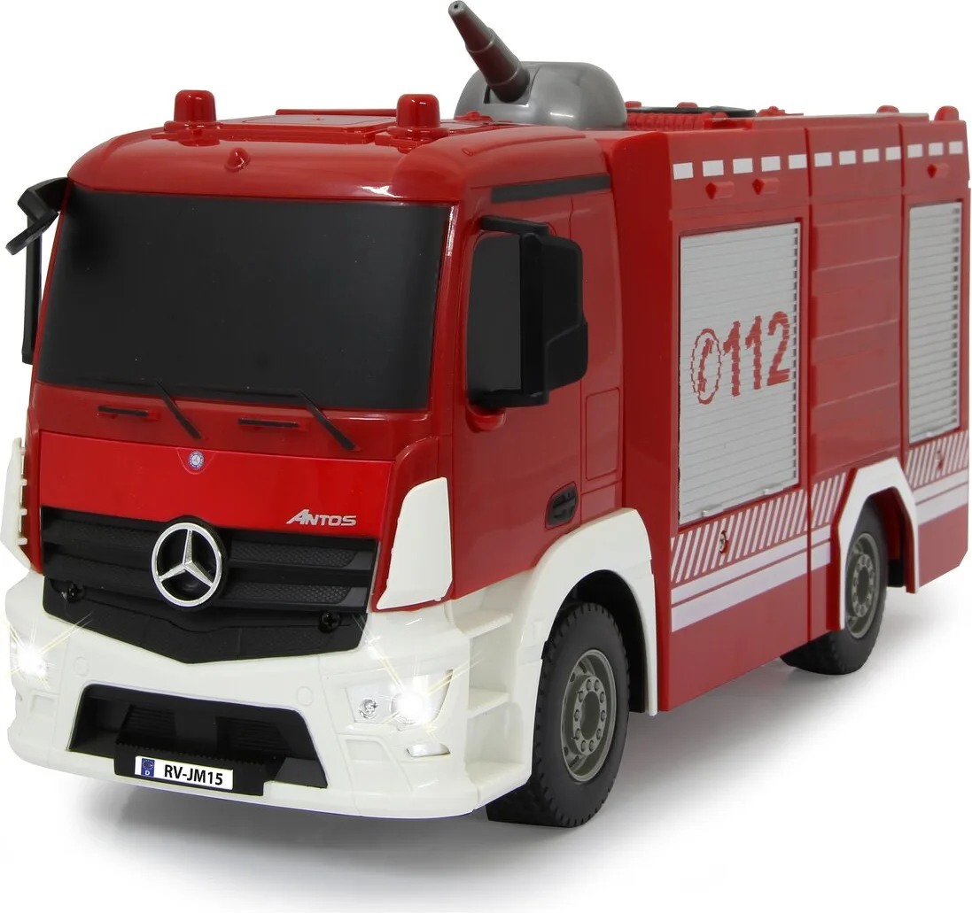 Camion Bomberos Radio Control Bomberos TLF con Función de Rociado Mercedes-Benz Antos 1:26 2,4GHz — foto 4