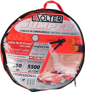 Cables Arranque coches motos y furgones Cu 25 mm