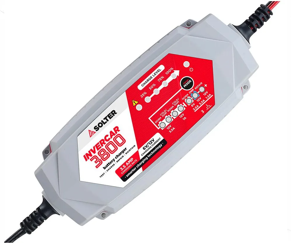 Cargador Baterias Invercar 3800