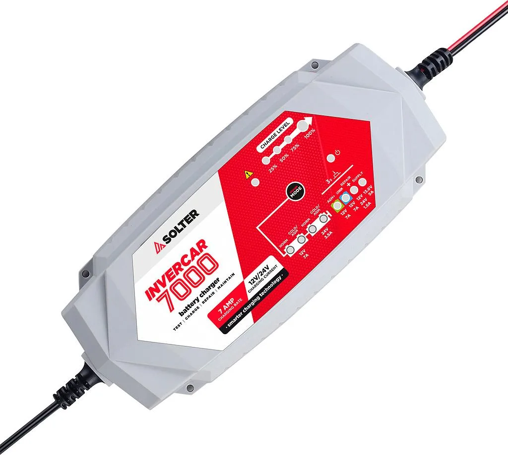 Cargador Baterias Invercar 7000