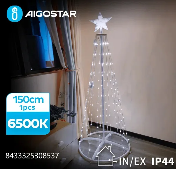Arbol Navidad Diseño Cono Luz Fria 1.5 M — foto 2
