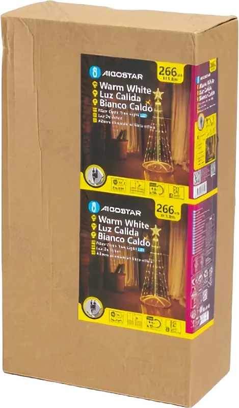 Arbol Navidad Cono Led Decorativo 1.8m Luz Calida