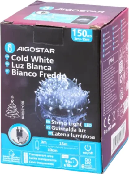Luces Led Navidad Luz Blanca Fria Max 3.6W