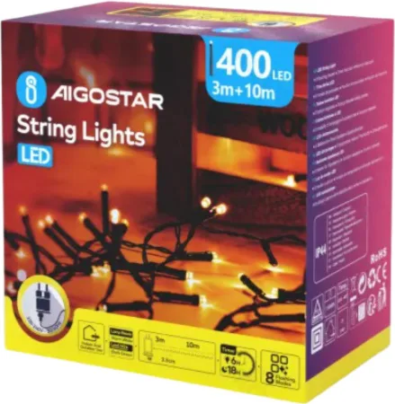 Guirnalda Luces Led Navidad Luz Calida Max 6W — foto principal