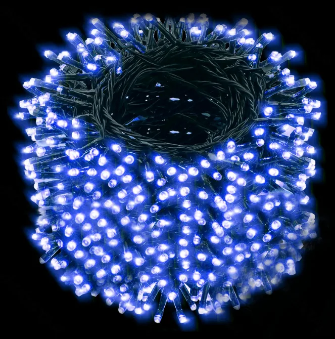 Tira de Luces Led de Navidad Luz Azul 400 Led 20 Mt — foto 5