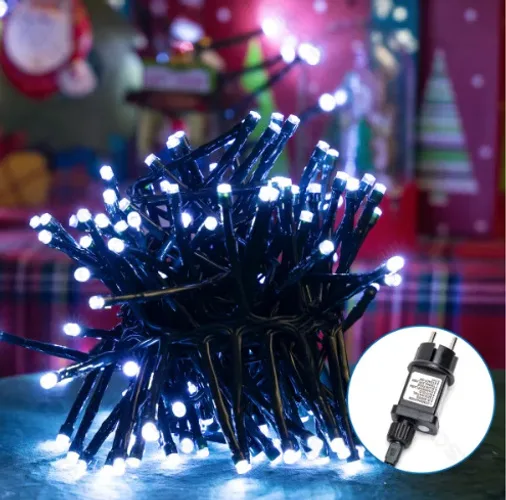 Cadena de Luces Navidad Luz Fria 20 Metros — foto 4