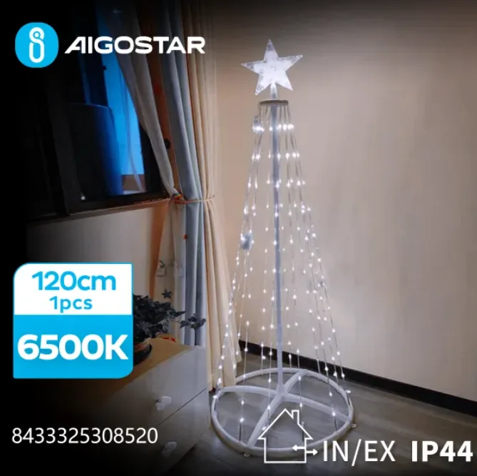 Arbol Navidad Luces Led Luz Blanca 1.20 M — foto 2
