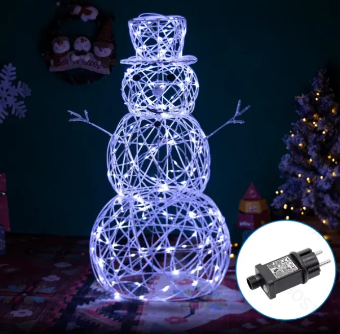 Muñeco de Nieve Luces Led de Navidad 60 CM — foto 2