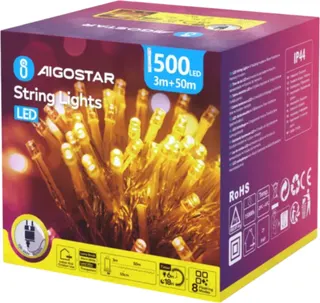 Guirnalda Luces Led Navidad Luz Calida Max 6W 50 Metros