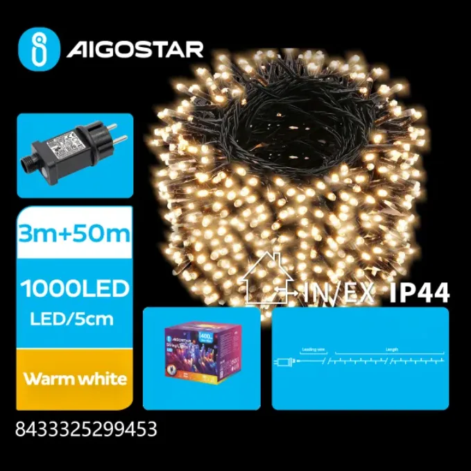 Cadena Luces Navidad Luz Calida 50 Mt — foto 2