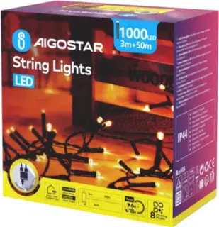 Cadena Luces Navidad Luz Calida 50 Mt